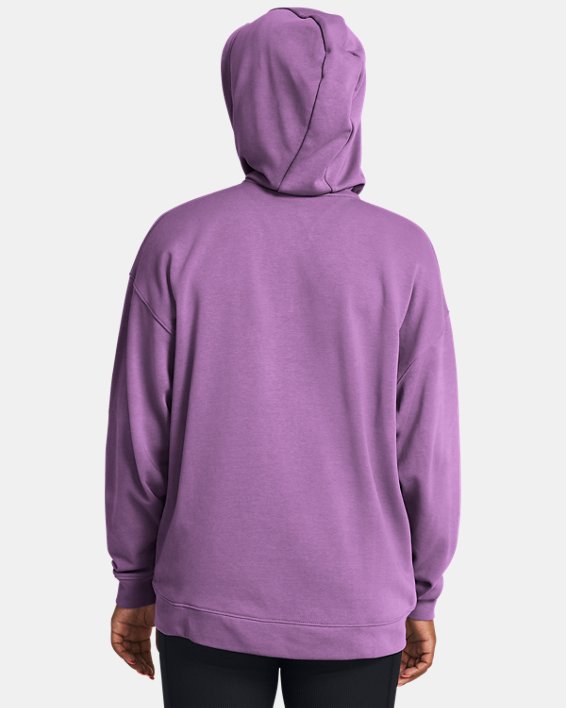 Women's UA Rival Terry Oversized Full-Zip Hoodie, Purple, pdpMainDesktop image number 1